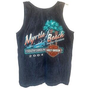 Harley Davidson MYRTLE BEACH, SC 2004 Men’s BLUE Tank Shirt SZ Large